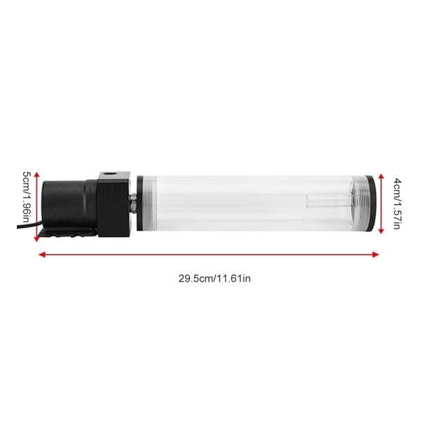 Diyeeni "19W 12V CPU Water Cooling Pump & Reservoir Combo - 800L/H, G 1/4" Port, Acrylic Heat Exchanger for DIY PC Cooling" - View 7 of 11