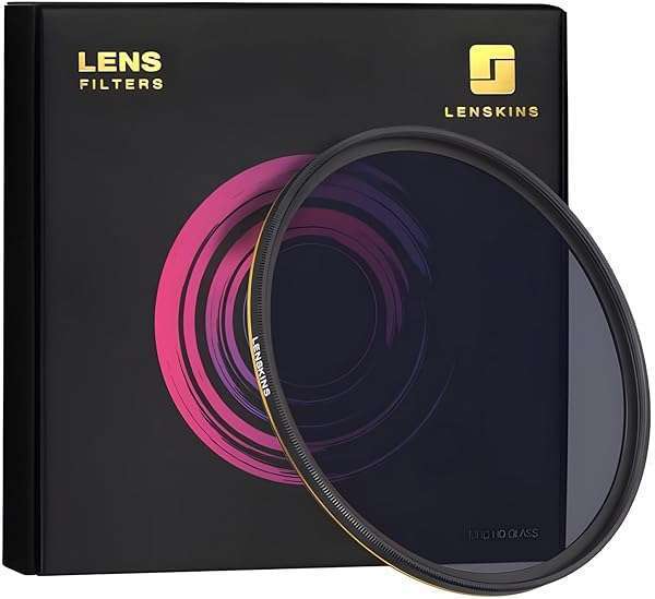 LENSKINS Buy LENSKINS 82mm ND64 Filter - 6 Stop Neutral Density, Multi-Coated German Glass, Weather-Sealed with Lens Cloth