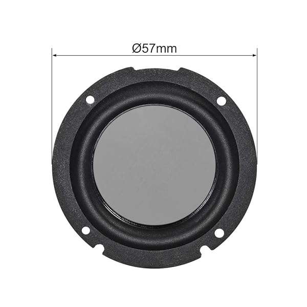 uxcell uxcell 2-Inch 57mm Bass Speaker Passive Radiator & Rubber Vibration Plate for DIY Subwoofer Repair - View 4 of 4