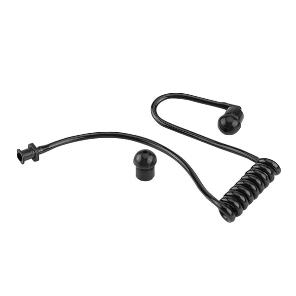 Zerone Zerone Coiled Acoustic Tube for Two-Way Radio - 5Pcs Walkie Talkie Earpiece with Ear Tips - Black - View 4 of 8