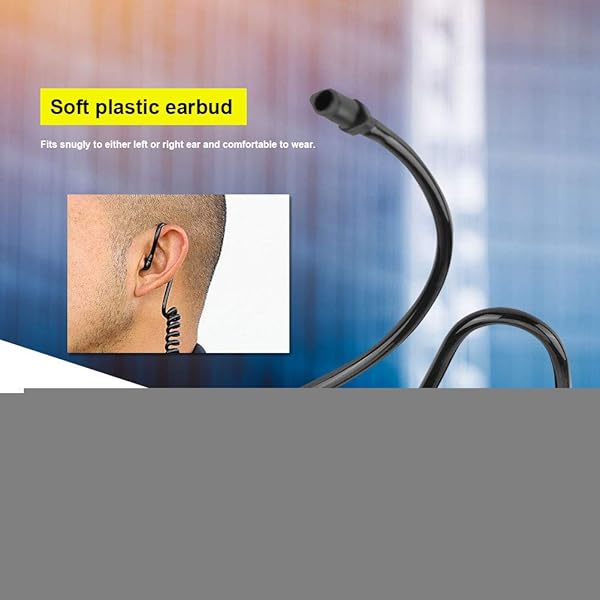 Zerone Zerone Coiled Acoustic Tube for Two-Way Radio - 5Pcs Walkie Talkie Earpiece with Ear Tips - Black - View 6 of 8
