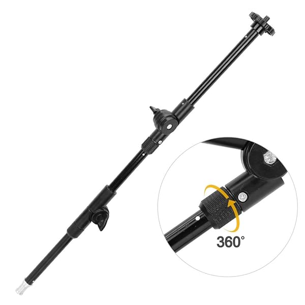 Serounder Three-Section Magic Arm: Adjustable Camera Extension Bracket for Photography with 1/4 & 3/8 Screw Holes - View 6 of 8