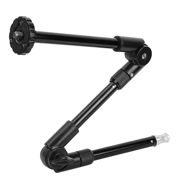 Serounder Three-Section Magic Arm: Adjustable Camera Extension Bracket for Photography with 1/4 & 3/8 Screw Holes - View 2 of 8