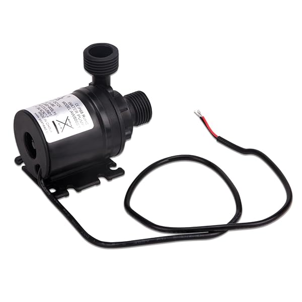 KOOBOOK Ultra Quiet Mini Brushless Water Pump 12V - 800L/H, 5M Lift, Perfect for Aquariums & Fountains
