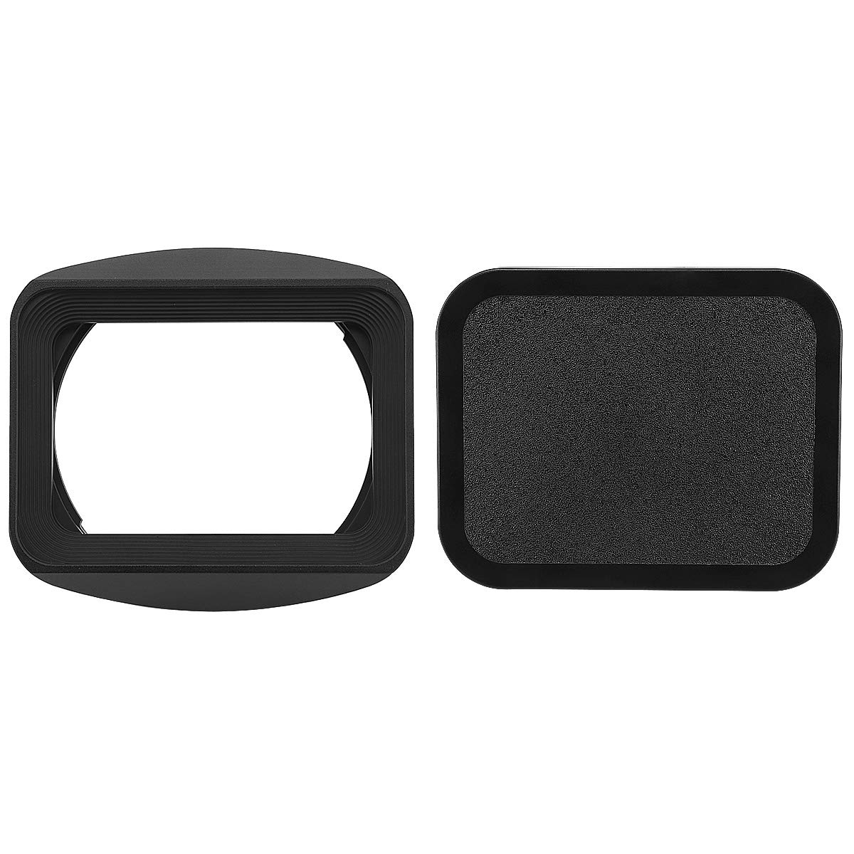Haoge LH-S27B Bayonet Square Metal Lens Hood Shade with Cap for Sony Vario-Tessar T FE 24-70mm F4 ZA OSS Lens