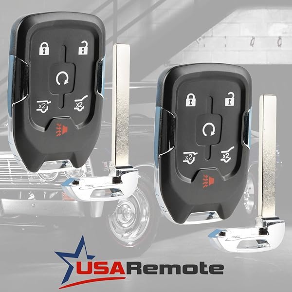USARemote Smart Key Fob Keyless Entry Remote Set of 2 for 2015-2020 Chevy Suburban Tahoe GMC Yukon Yukon XL HYQ1AA 13580802 - View 2 of 6