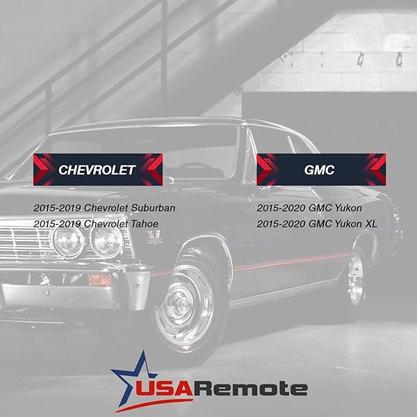 USARemote Smart Key Fob Keyless Entry Remote Set of 2 for 2015-2020 Chevy Suburban Tahoe GMC Yukon Yukon XL HYQ1AA 13580802 - View 4 of 6