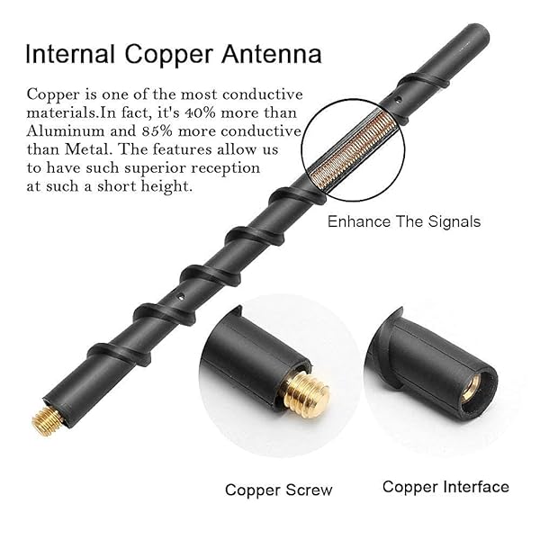 VOFONO VOFONO 7-Inch Flexible Rubber Antenna for 2000-2021 Toyota Tundra & Tacoma - Easy Replacement - View 8 of 9