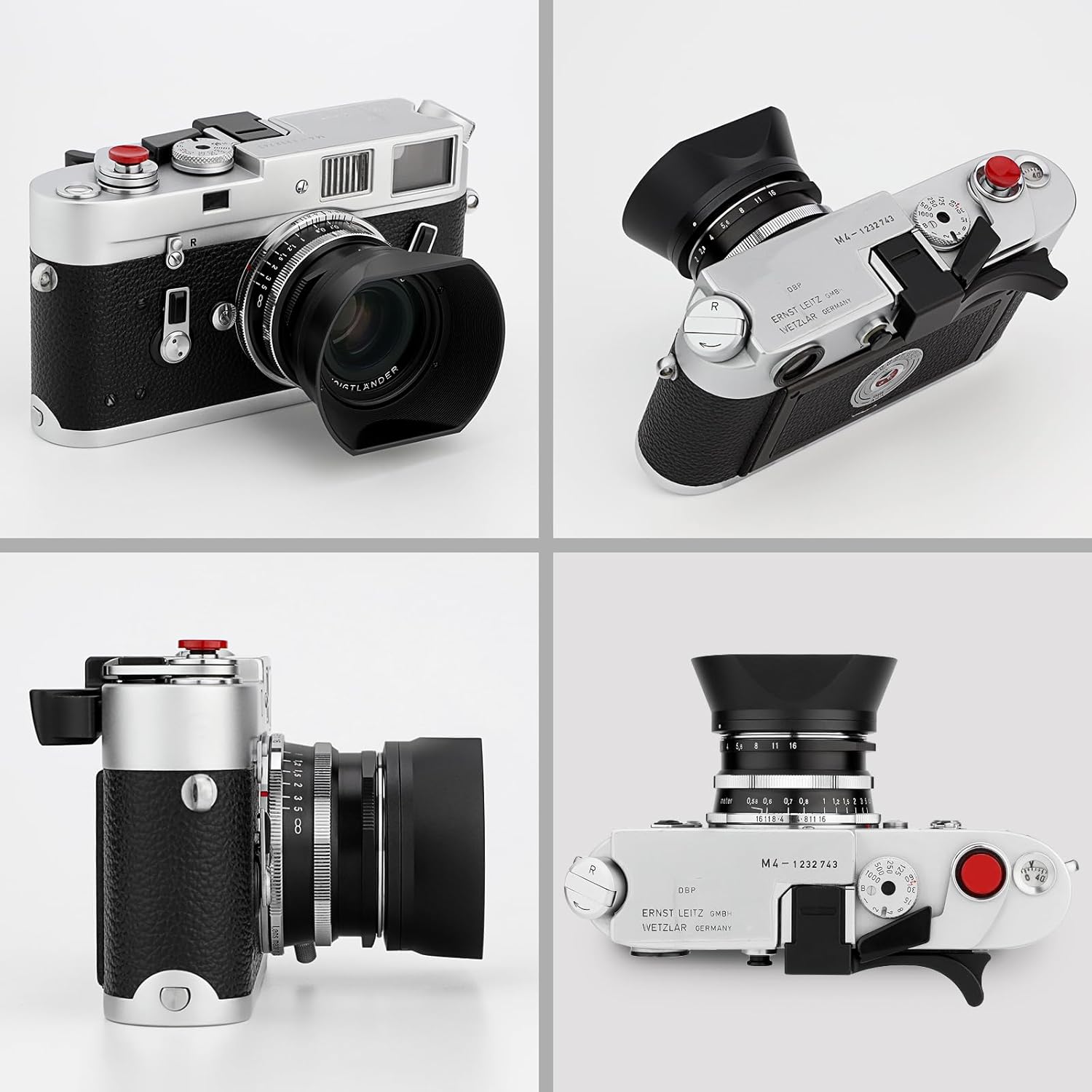 Haoge Haoge LH-VM12 Bayonet Square Metal Lens Hood Shade for Voigtlander 35mm f2 Ultron Aspherical Vintage Line VM Lens Replacement - View 5 of 9