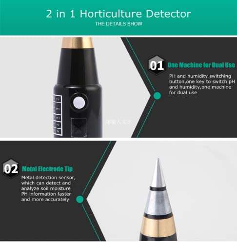 Tangxi VT-05 Soil pH Meter & Moisture Tester for Gardens, Vineyards & Orchards - Accurate Hygrometer for Healthy Plants - View 3 of 10