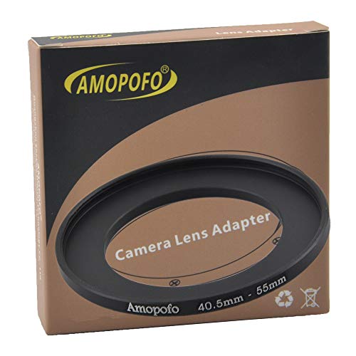 Amopofo 40.5 to 55mm Metal Step Up Ring Adapter for Canon, Nikon, Sony & Fuji - CNC Machined Aluminum for Filters - View 2 of 5
