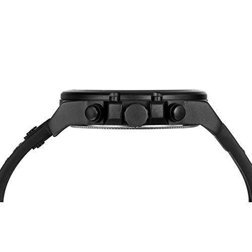 Mens Leather Chronograph Watch Classic Black Casual Dress Waterproof Date Analog Quartz Multifunction Military Style Brown - View 6 of 7