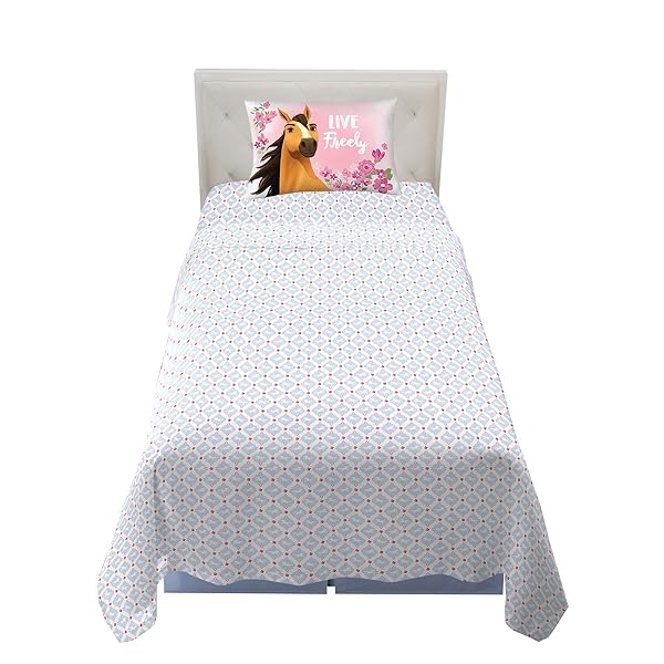 Franco Franco Kids Twin Bedding Sheet Set - Spirit Riding Free Design for Fun & Comfort