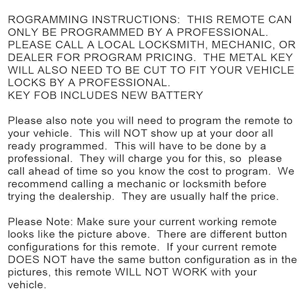 DRIVESTAR Drivestar Keyless Entry Remote Car Key Replacement Set for Monte Carlo Cadillac DTS Lucerne Impala Pack of 2 - View 7 of 7