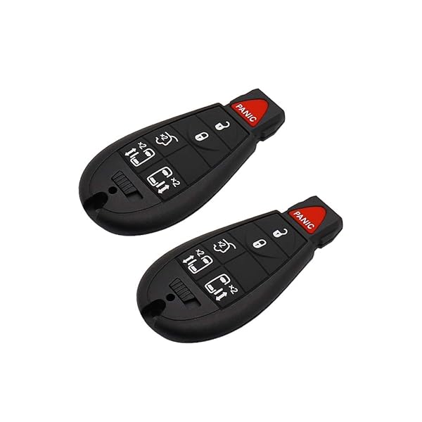 DRIVESTAR Key Fob Keyless Entry Remote Start for Chrysler Dodge VW Set of 2 2008-2016 6 Buttons M3N5WY783X IYZ-C01C