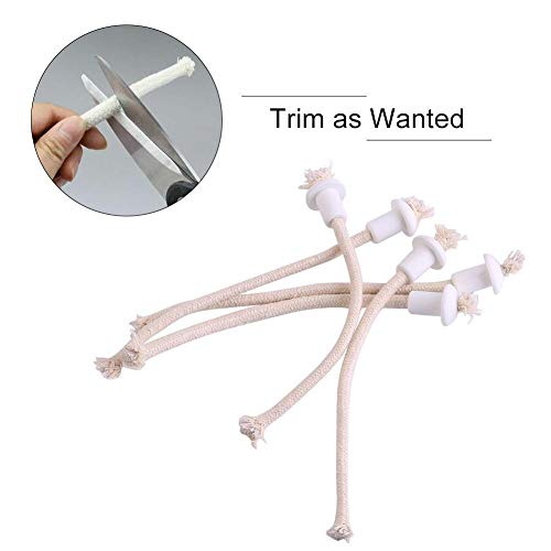 Maxmartt Maxmartt 7Pcs Wine Bottle Lamp Wicks & Ceramic Holders - Replaceable Oil Lantern Wicks for Kerosene & Heat-Resistant Use - View 6 of 10