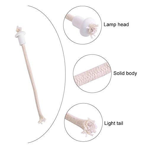 Maxmartt Maxmartt 7Pcs Wine Bottle Lamp Wicks & Ceramic Holders - Replaceable Oil Lantern Wicks for Kerosene & Heat-Resistant Use - View 8 of 10