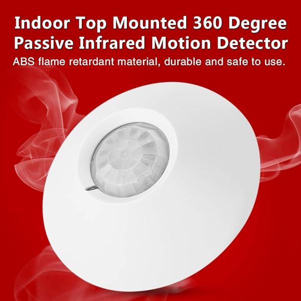 Qinlorgo Wired 12V Infrared Motion Detector High Sensitivity Low Noise Ceiling Sensor for Enhanced Security and Reliability - View 2 of 8