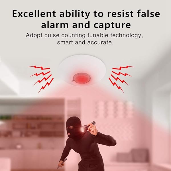 Qinlorgo Wired 12V Infrared Motion Detector High Sensitivity Low Noise Ceiling Sensor for Enhanced Security and Reliability - View 3 of 8