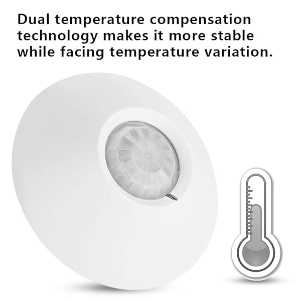 Qinlorgo Wired 12V Infrared Motion Detector High Sensitivity Low Noise Ceiling Sensor for Enhanced Security and Reliability - View 6 of 8