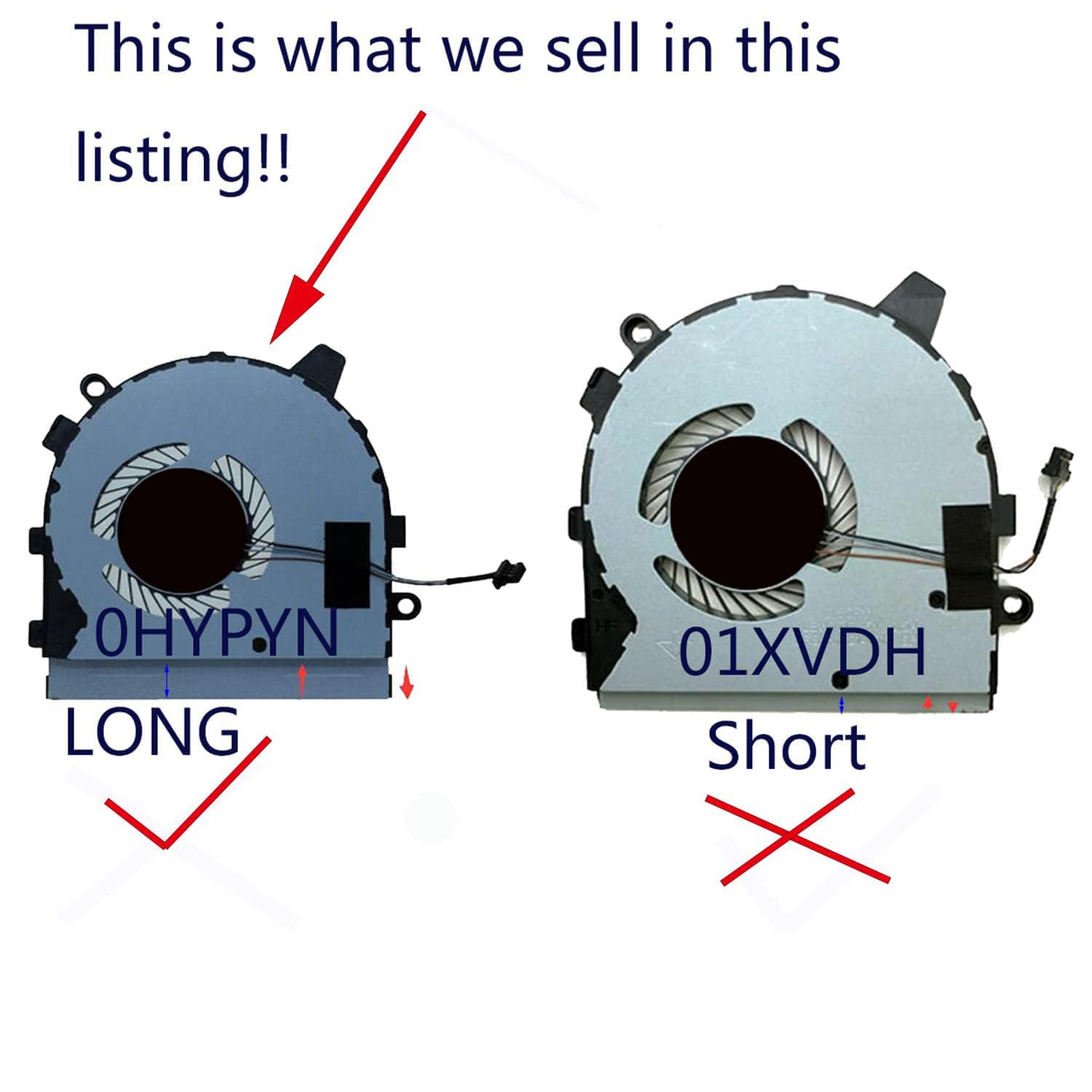 Rangale CPU Cooling Fan for Dell Inspiron 13 7391 2-in-1 I7391-7520BLK I7391-5537SLV Series Laptop Replacement Part - View 3 of 6