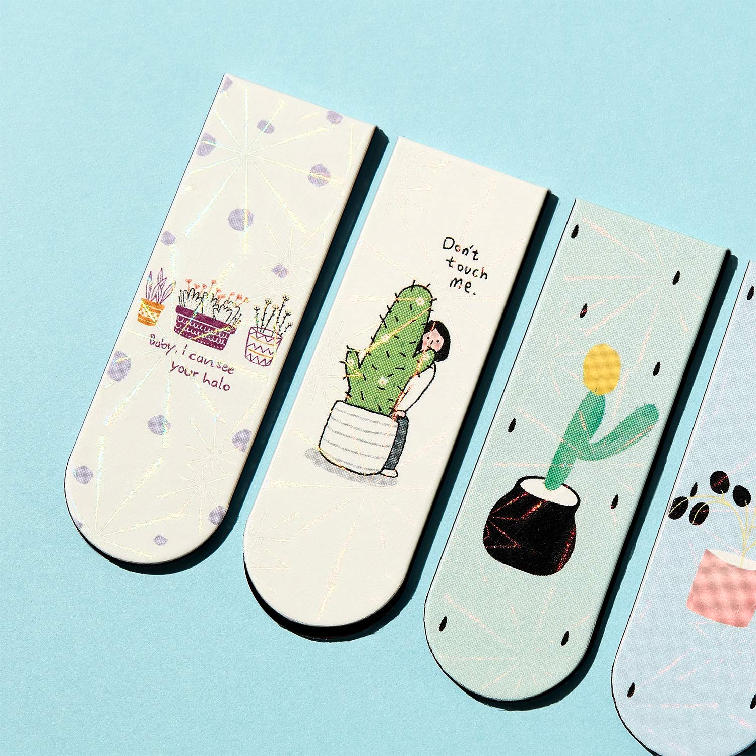 Outus 30 Cute Magnetic Bookmarks - Plant-Themed Page Markers for Students & Office Use - View 4 of 7