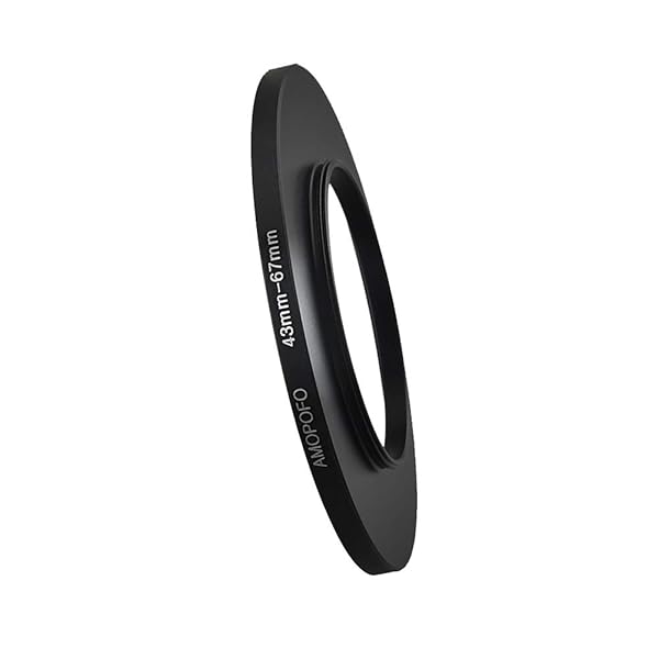 Amopofo Metal Step Up Ring Adapter 43mm to 67mm CNC Machined Space Aluminum Lens Adapter for Filters Matte Black Finish - View 4 of 7