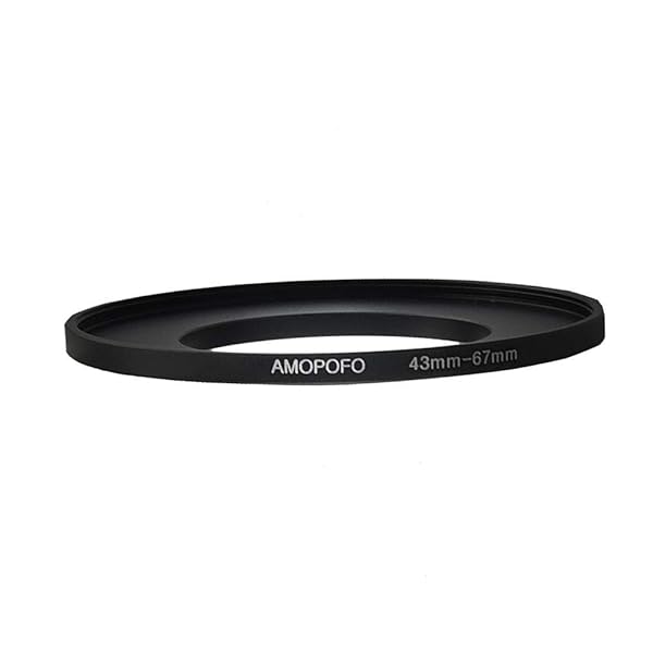 Amopofo Metal Step Up Ring Adapter 43mm to 67mm CNC Machined Space Aluminum Lens Adapter for Filters Matte Black Finish - View 6 of 7