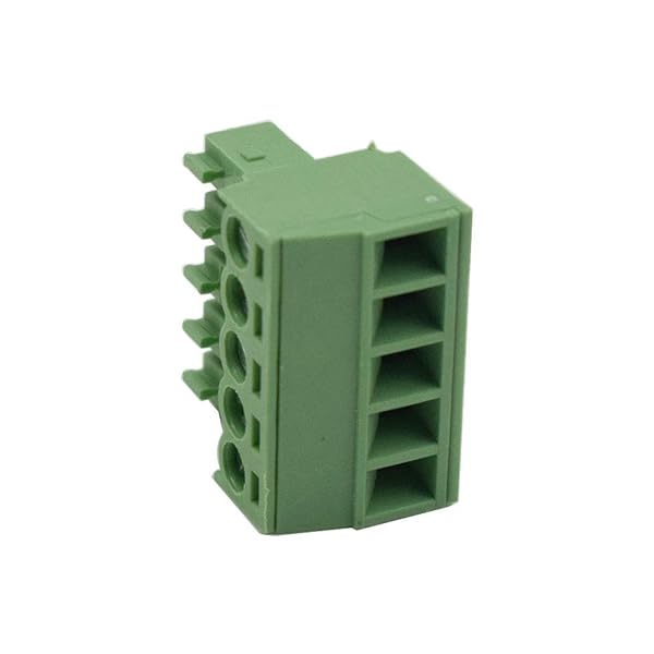 Hxchen Hxchen 5 Pin 300V KF2EDGK 3.5mm Pitch PCB Screw Terminal Block Connector Green 20 Pcs - View 3 of 3