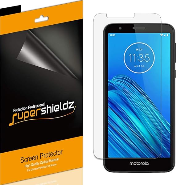 Supershieldz 6 Pack Screen Protector for Motorola Moto E6 0.23mm High Definition Clear Shield PET