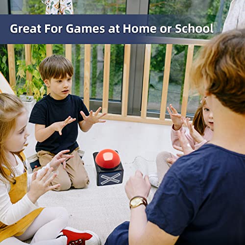 DAFEN Game Answer Buzzer Set of 2 with Sound and Light for Trivia Quiz and Talent Games Ideal for Kids and Adults - View 4 of 6