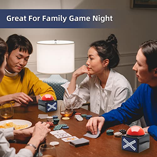 DAFEN Game Answer Buzzer Set of 2 with Sound and Light for Trivia Quiz and Talent Games Ideal for Kids and Adults - View 5 of 6