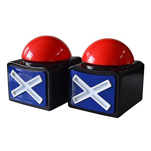 DAFEN Game Answer Buzzer Set of 2 with Sound and Light for Trivia Quiz and Talent Games Ideal for Kids and Adults