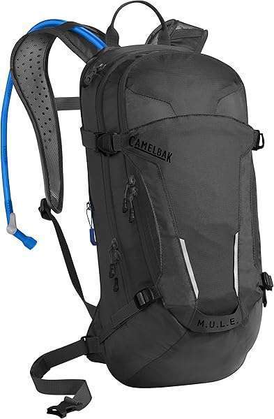 CamelBak CamelBak M.U.L.E. Hydration Backpack: 100oz Mountain Biking Gear with Easy Refilling & Magnetic Tube Trap - Black