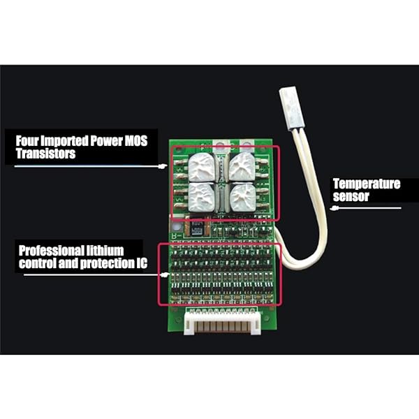 KOOBOOK KOOBOOK 10S 30A 36V Li-ion 18650 Battery Protection BMS PCB Board with Balance Function for Motorcycle and Scooter - View 4 of 6