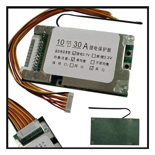 KOOBOOK KOOBOOK 10S 30A 36V Li-ion 18650 Battery Protection BMS PCB Board with Balance Function for Motorcycle and Scooter - View 6 of 6