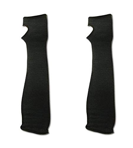 MAGID MAGID Cut Resistant Arm Sleeves 100% Kevlar 22 Inch Double Layered Cut Level 4 Fire Resistant Black 1 Pair - View 3 of 5