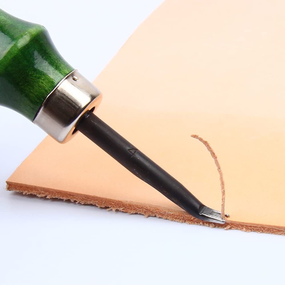 Hztyyier 0.6mm to 1.4mm Professional Beveler for DIY Leather Craft Cutting Tool 1.2mm - View 2 of 6