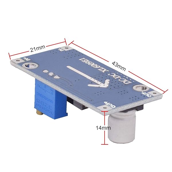 Valefod Valefod XL6009 DC-DC Boost Converter 3.0-30V to 5-35V - Pack of 10 Power Modules for Efficient Voltage Step-Up - View 8 of 8