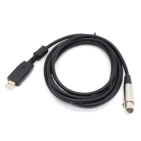 SiYear SiYear USB to XLR Female 3 Pin Cable 10FT Studio Audio Connector for Microphones Instruments Recording Karaoke Singing - View 2 of 5