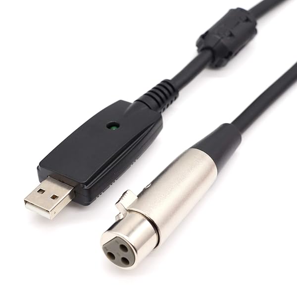 SiYear SiYear USB to XLR Female 3 Pin Cable 10FT Studio Audio Connector for Microphones Instruments Recording Karaoke Singing - View 3 of 5