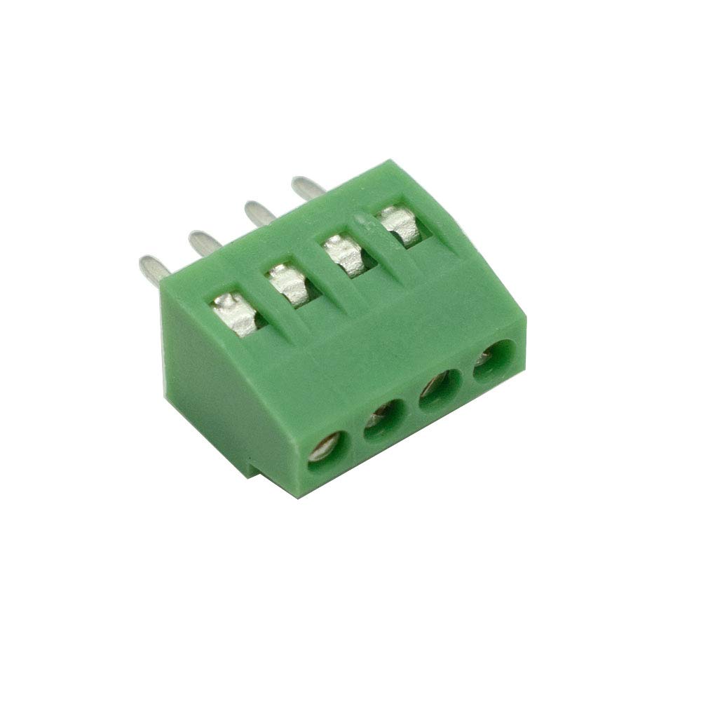 Hxchen 4 Pin 2.54mm Pitch 150V 6A PCB Mount Screw Terminal Block Connector 20 Pcs - View 3 of 3