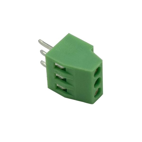 Hxchen Hxchen 3 Pin 2.54mm Pitch 150V 6A PCB Mount Screw Terminal Block Connector Pack of 20 - View 3 of 3