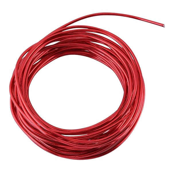 Hztyyier 200 Inch Anodized Aluminum Bonsai Training Wire Available in 4 Colors Including Bronze and Red Durable and Resistant