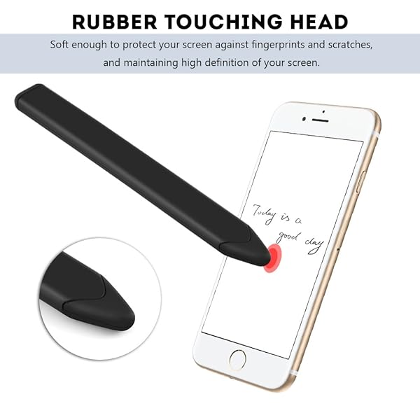 Zerone Universal Touchscreen Pen for Tablets and Smartphones Black Flat Capacitive Replacement Stylus - View 3 of 9