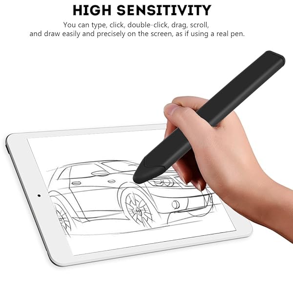 Zerone Universal Touchscreen Pen for Tablets and Smartphones Black Flat Capacitive Replacement Stylus - View 5 of 9