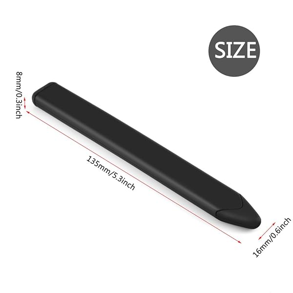 Zerone Universal Touchscreen Pen for Tablets and Smartphones Black Flat Capacitive Replacement Stylus - View 6 of 9