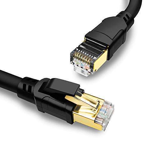 Yauhody Yauhody CAT8 Ethernet Cable 6FT - 40Gbps High Speed SFTP LAN Wire with Gold Plated RJ45 for Gaming, PC, Router & More