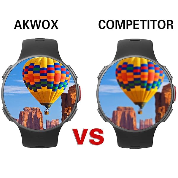 AKWOX Pack of 4 Tempered Glass Screen Protector for Polar Vantage V High Definition 9H Premium Clear Protection 0.3mm 2.5D - View 6 of 7