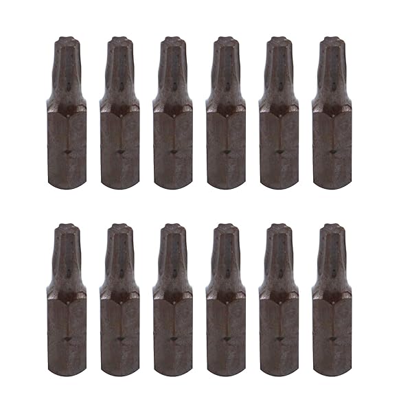 Antrader 12 Pcs 1/4 Inch Hex Shank 25mm Length T25 Magnetic Torx Head Screwdriver Bits Set
